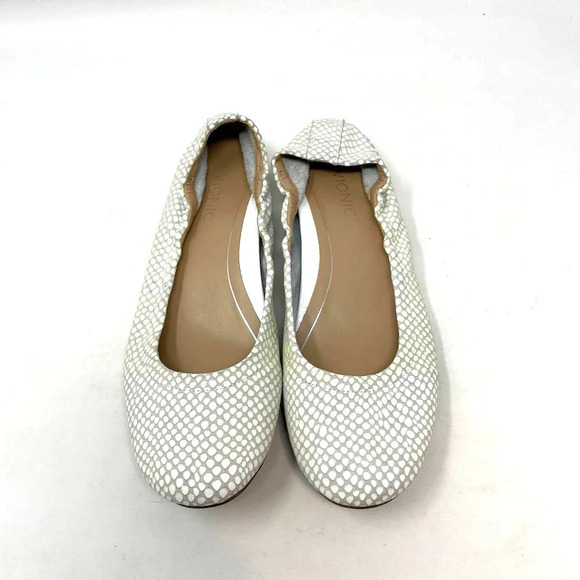 Vionic Jewel Alexa Ballet Flat White Gray Size US 6 - Picture 2 of 9